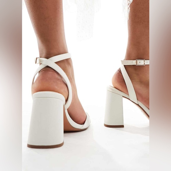 Never Worn, ASOS Ivory Block Heel - Picture 2 of 2